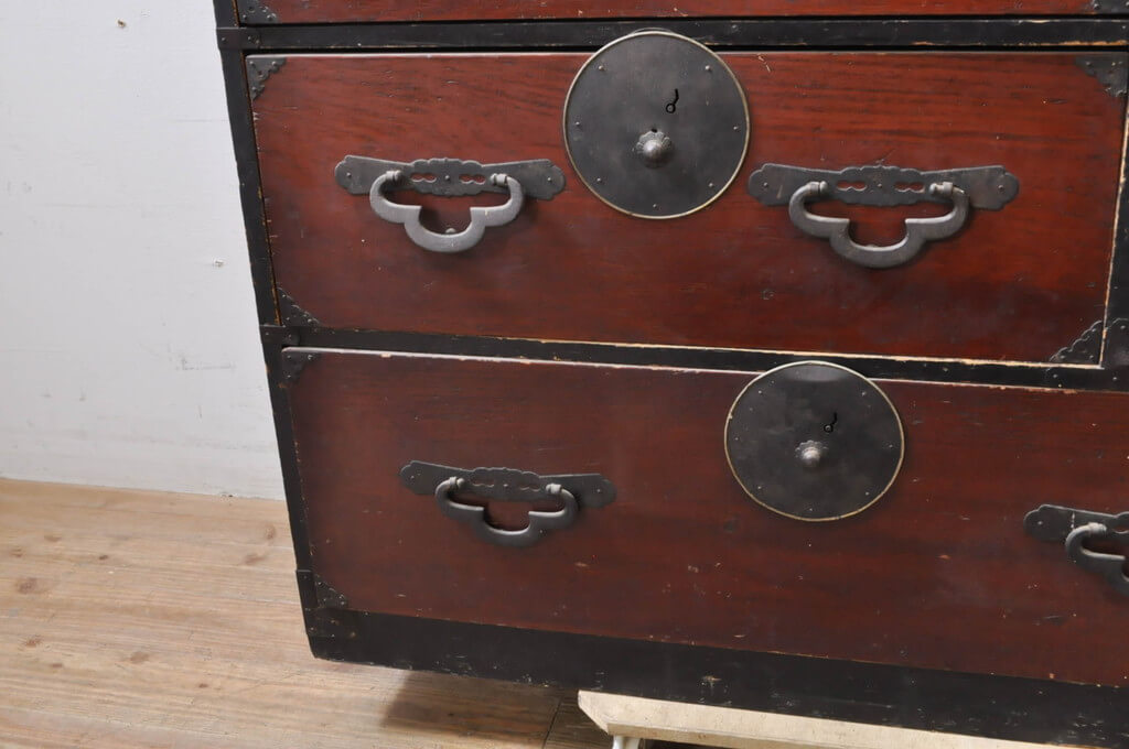 和製アンティーク 明治大正期 会津箪笥 引手金具 小振りサイズ