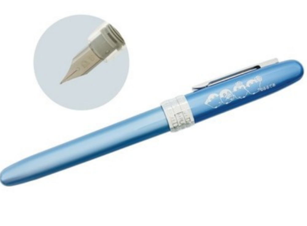 楽天市場】【日本製】 コウペンちゃん プラチナ万年筆ブルー 青
