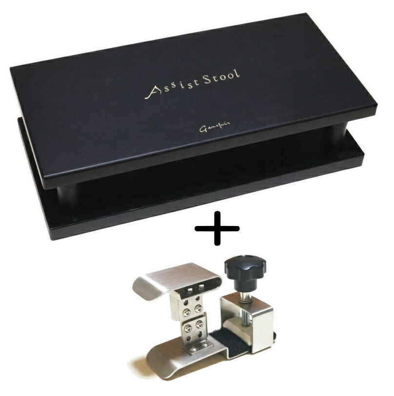 Assist Stool 折りたたみ式黒スツール 吉澤 アシストスツール