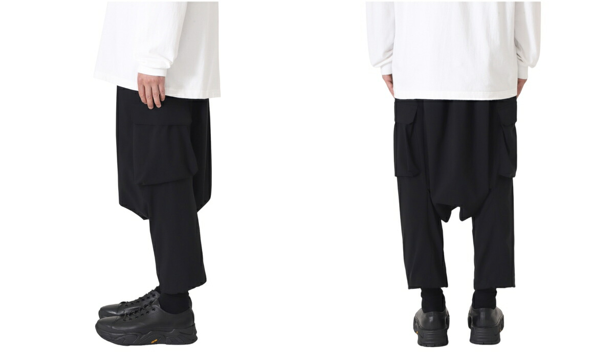 ガンリュウGANRYUコムデギャルソン黒 サルエルパンツ Mサイズ
