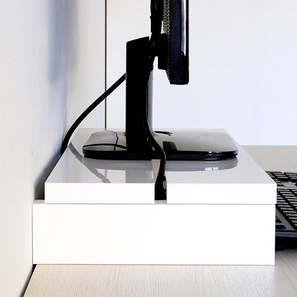 楽天市場】モニター台 白 モニタースタンド 卓上 モニターラック