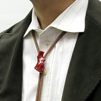 楽天市場】≪1年保証付き≫ 日本産血赤珊瑚＜枝＞ループタイシンプル