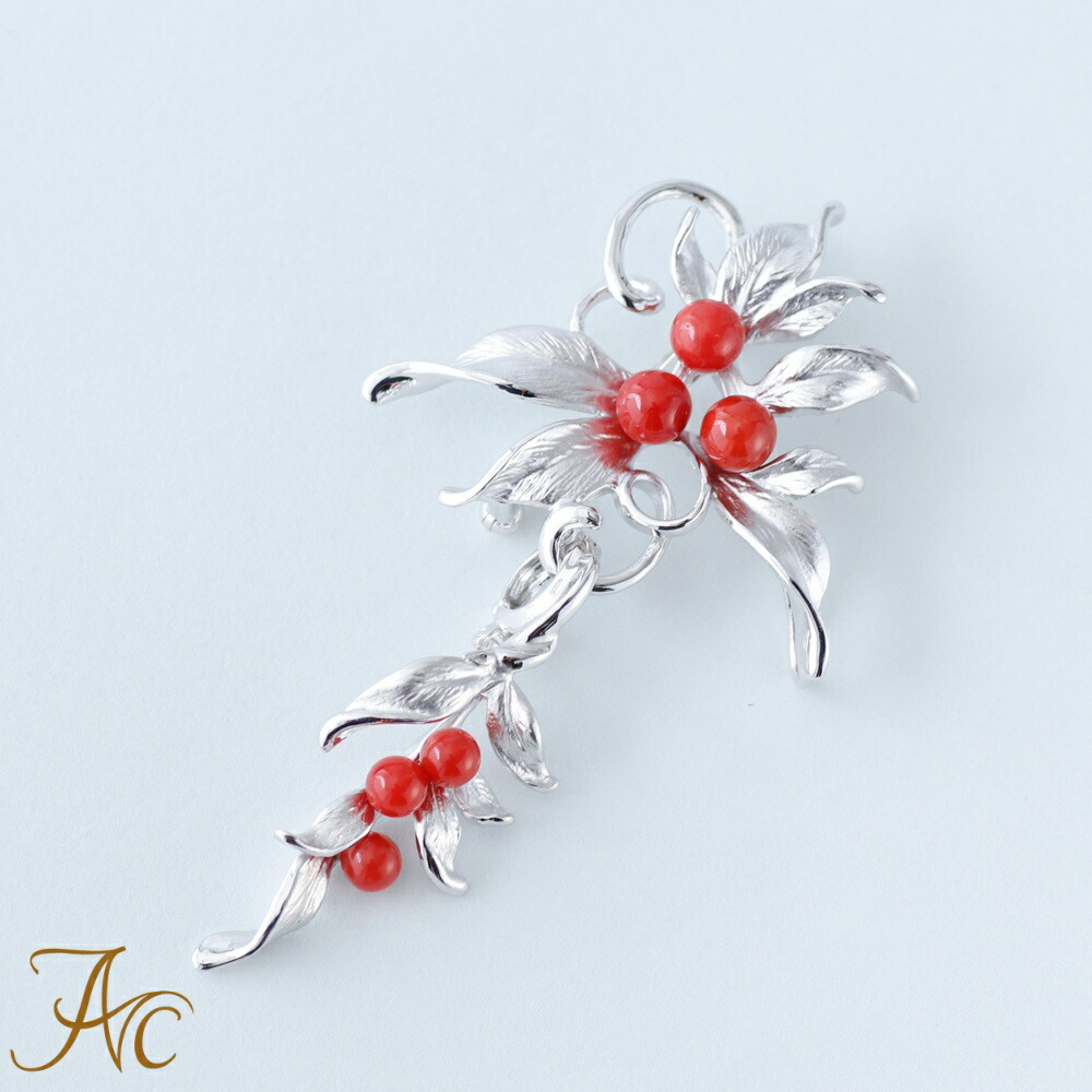 B393 本珊瑚 赤珊瑚 ヴィンテージ ブローチ 8点セット アクセサリー 本