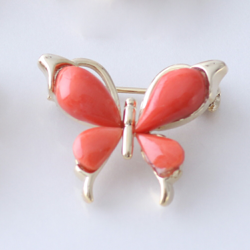 楽天市場】≪1年保証付き≫ 日本産血赤珊瑚 白珊瑚 蝶々 上品 希少