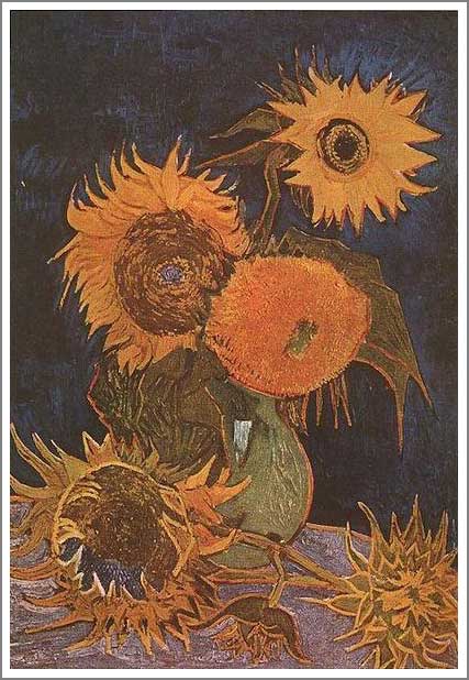 F20号オーダーメイド油絵ゴッホのひまわり