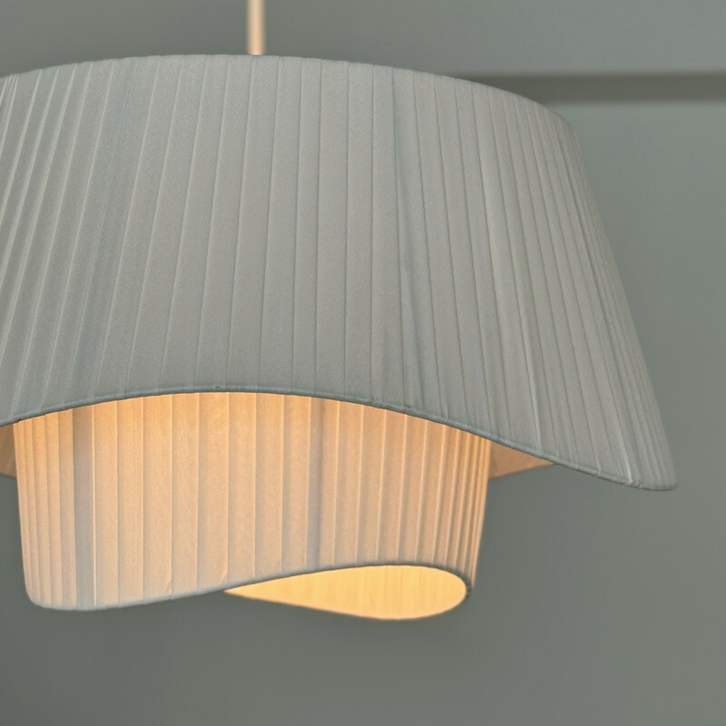 楽天市場】レイヤード プリーツシェード ペンダントライト 口金E26