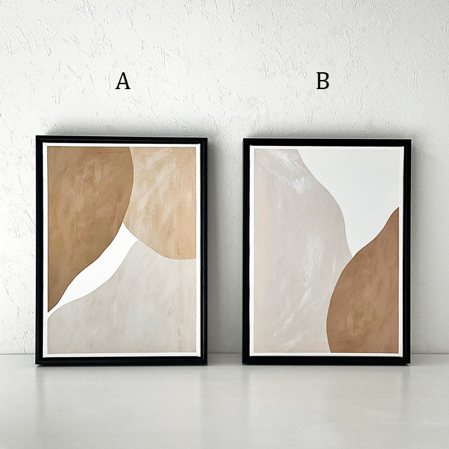 ATELIERCPH Abstract cubismポスターブラックフレーム付き ATELIERCPH