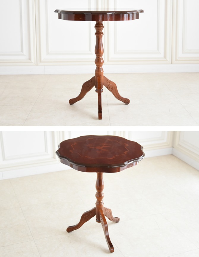 イタリア製 木象嵌細工 コーヒーテーブル 丸テーブル サイドテーブル