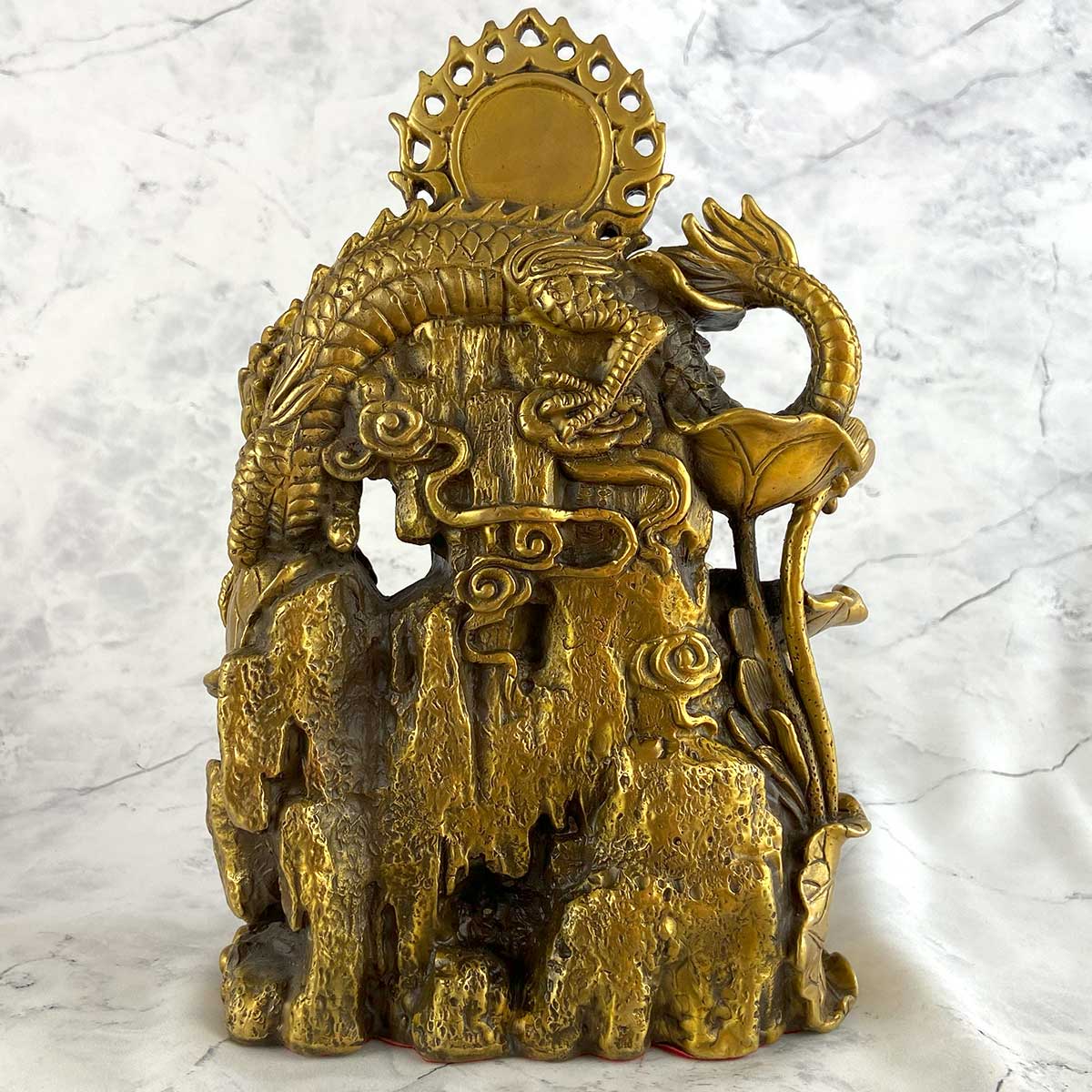 楽天市場】双龍 龍頭観音 騎龍観音 高さ23cm × 幅16cm × 奥行9cm 4本爪