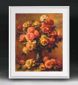 楽天市場】【油絵 直筆仕上げ】ルノワール バラの花瓶(2) アート