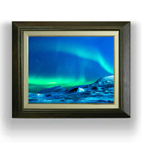 F6号】フロランタン 油絵 oil painting 原画 白鳥 ブルー 青 F6号