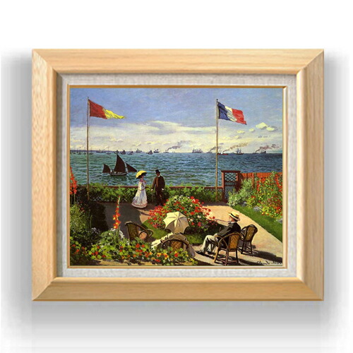 楽天市場】【油絵 直筆仕上げ】クロード・モネ サンタドレスのテラス