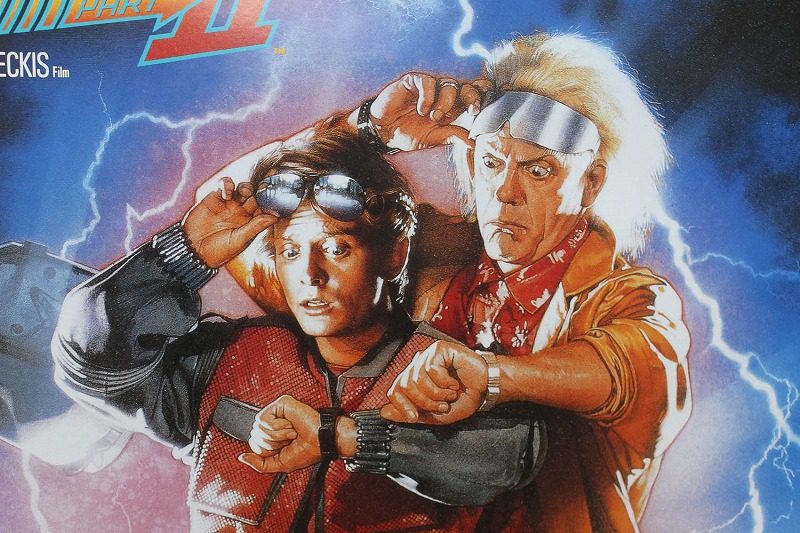 276.フレーム付きキャンバスアート 映画ポスター バックトゥーザ