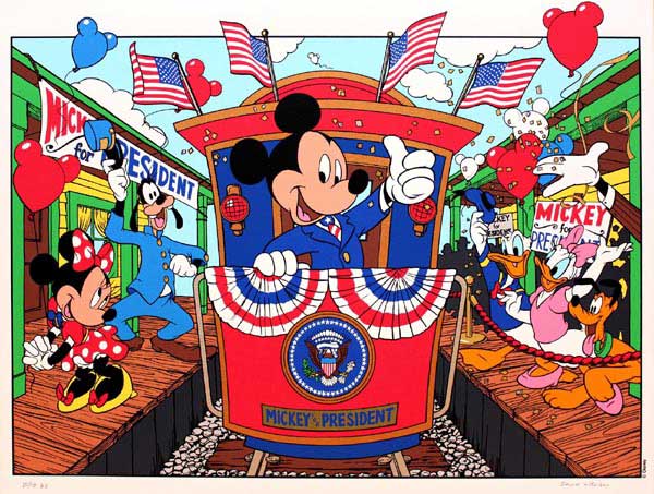 ディズニーセル画 ミッキーのラナウェイ.ブレーン/パラダイス