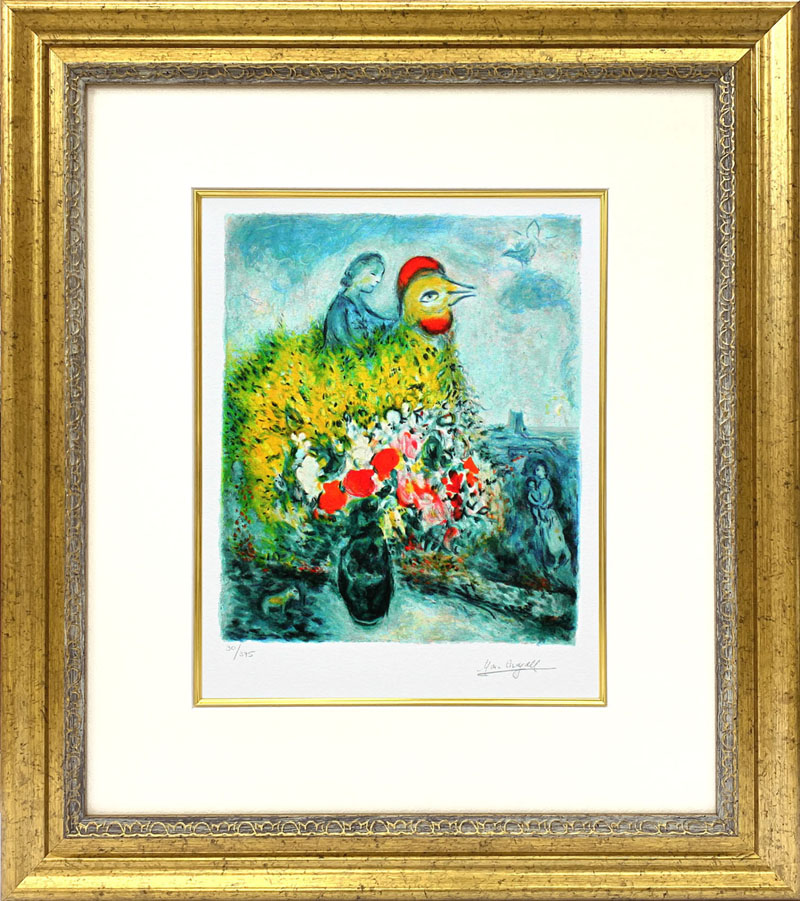 マルセルディフ Marcel Dyf シャクヤクとバラ 額縁 インテリア