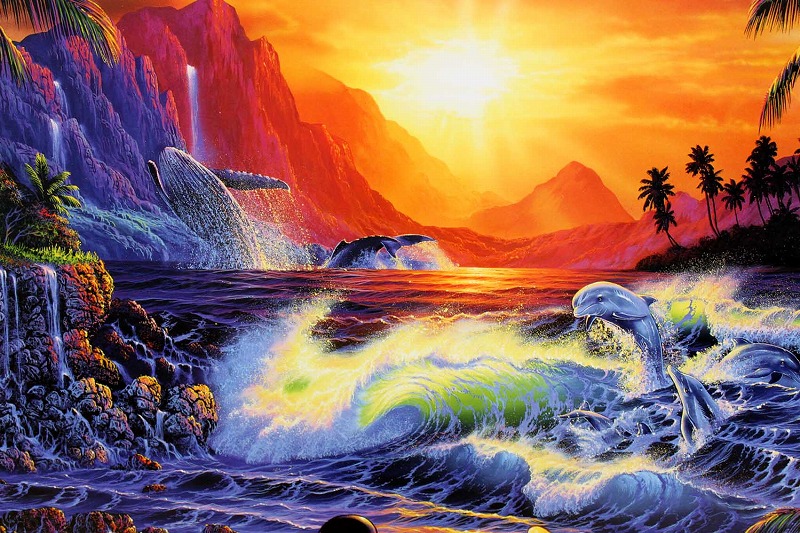 ラッセン ディズニー 「ソーサラー・オブ・ザ・シーズ」 「シーサイド