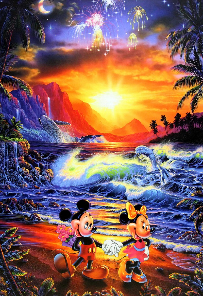 ミッキー ディズニーアート クリスチャンラッセン ソーサラー・オブ