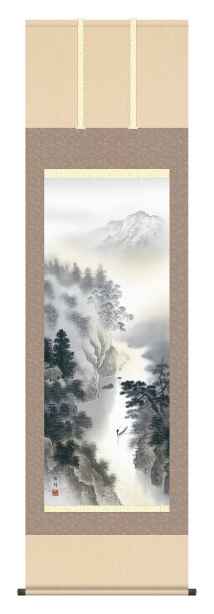 掛け軸（山水画）