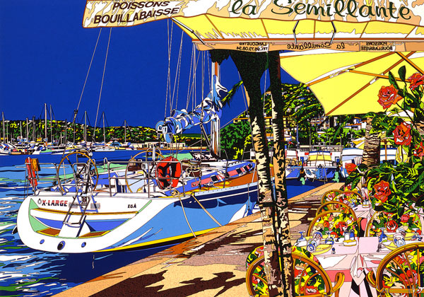 楽天市場】「パラダイス ベイ」□鈴木英人 版画（額装版画）□ヨット