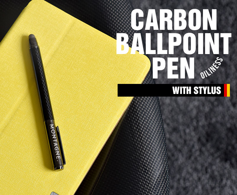 楽天市場】MONTAGNE. カーボン製 ボールペン タッチペン付き