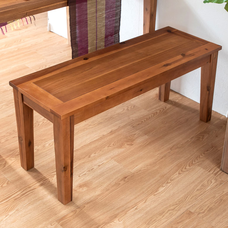 楽天市場】【最大500円クーポン】 ベンチ 木製 104×35 長方形 2人掛け