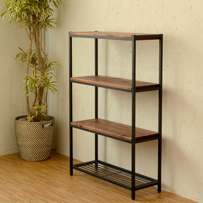 楽天市場】アイアンフレームの4段シェルフ タバス TABAS シェルフ