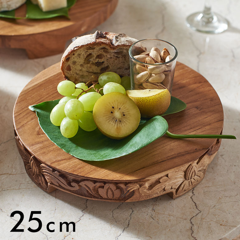 木製彫刻入りディスプレイ台 【公式通販】