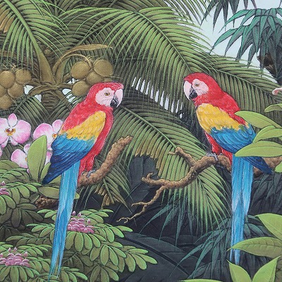 コンゴウインコ 絵画 オウム絵画赤コンゴウインコ鳥水彩アートワーク