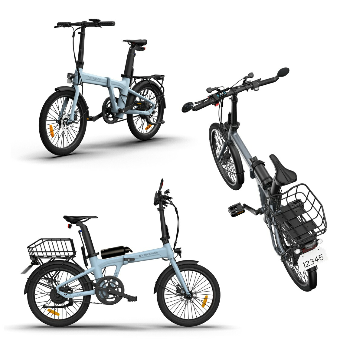 ADO Air 20 電動アシスト自転車 グレー (日本仕様)