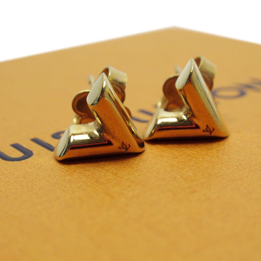 ゴールド 三角形 スタッドピアスルイヴィトン 【公式通販】