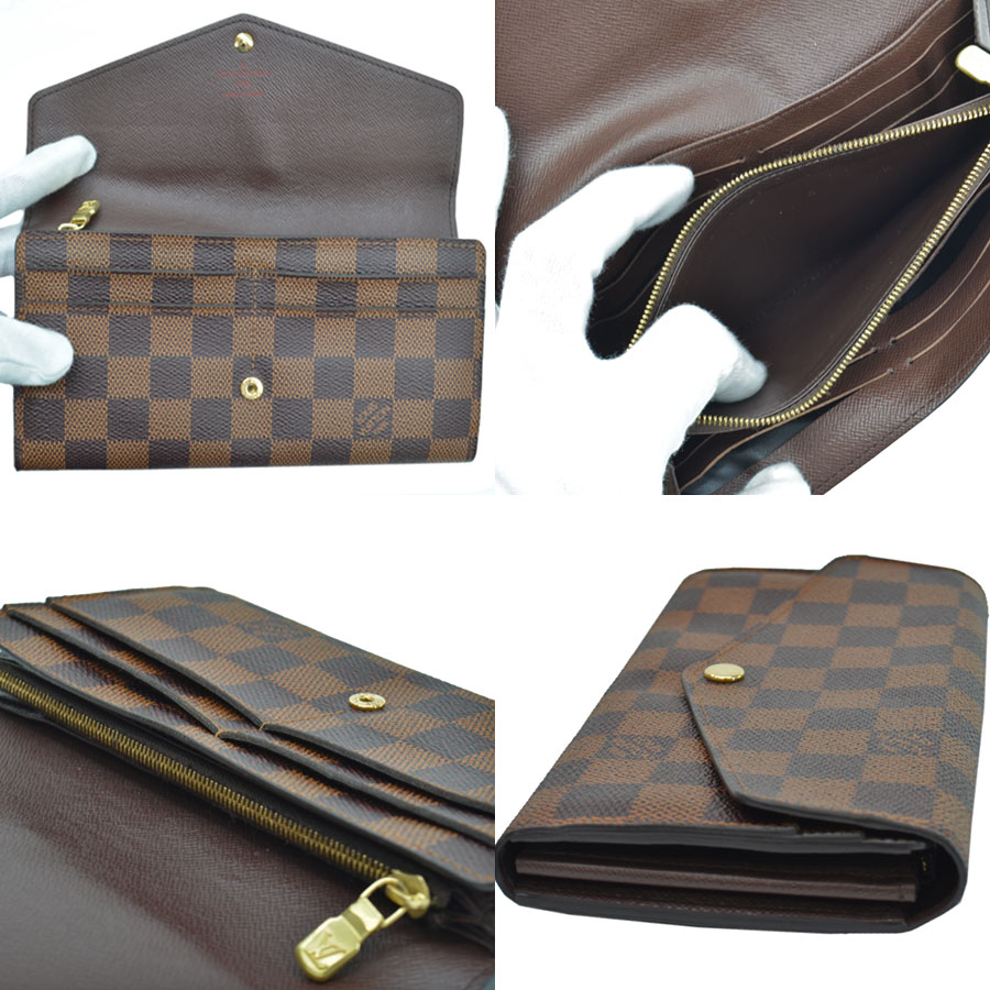楽天市場】ルイヴィトン Louis Vuitton 長財布 ダミエ ポルトフォイユ
