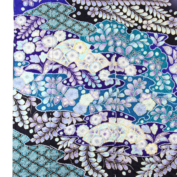 楽天市場】着物 振袖 辻が花 翠山工房 桐屋謹製 翠山落款入り 金通し