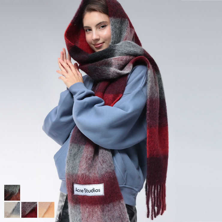 楽天市場】acne チェック マフラーの通販