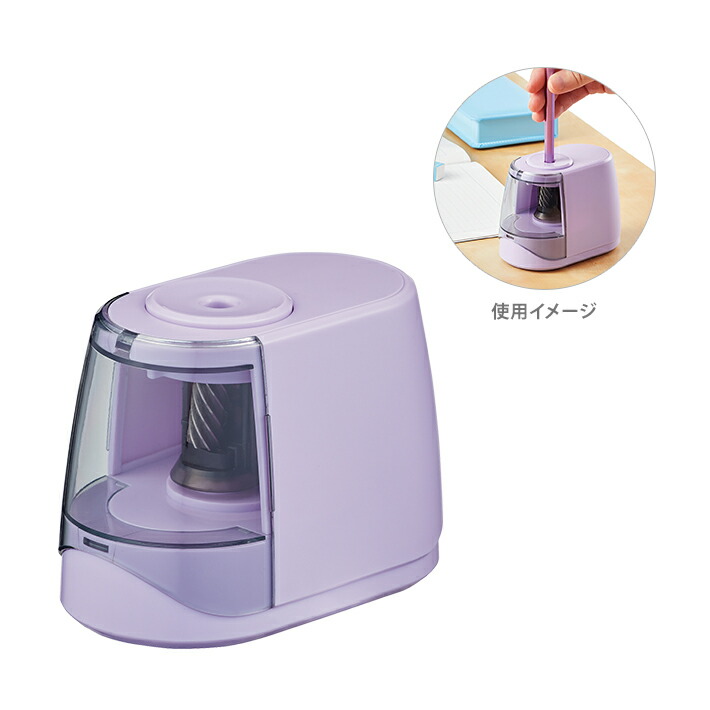 楽天市場】クツワ 鉛筆削り 電動 ドッチモ パープル RS041PU 新入学