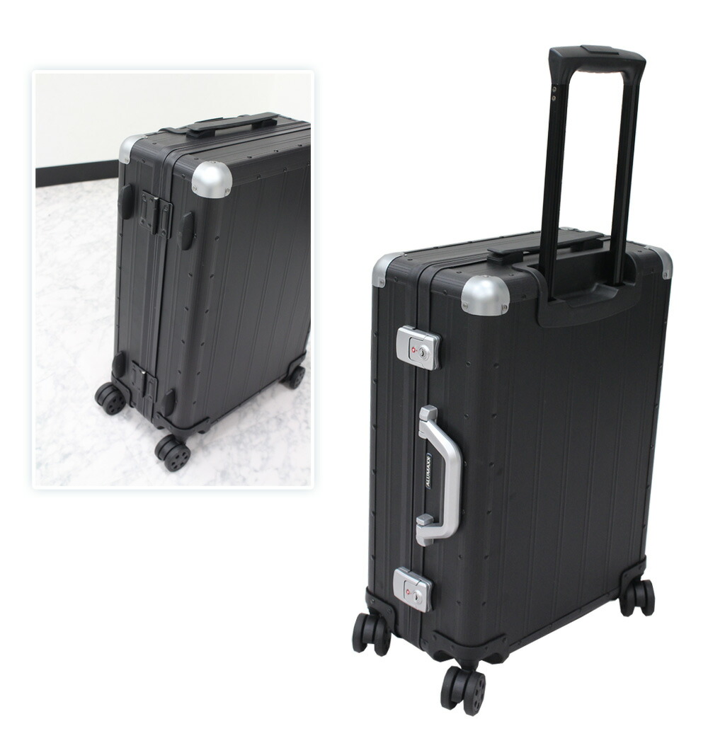 楽天市場】トラベルケース アタッシュケース アルミ ブラックマット