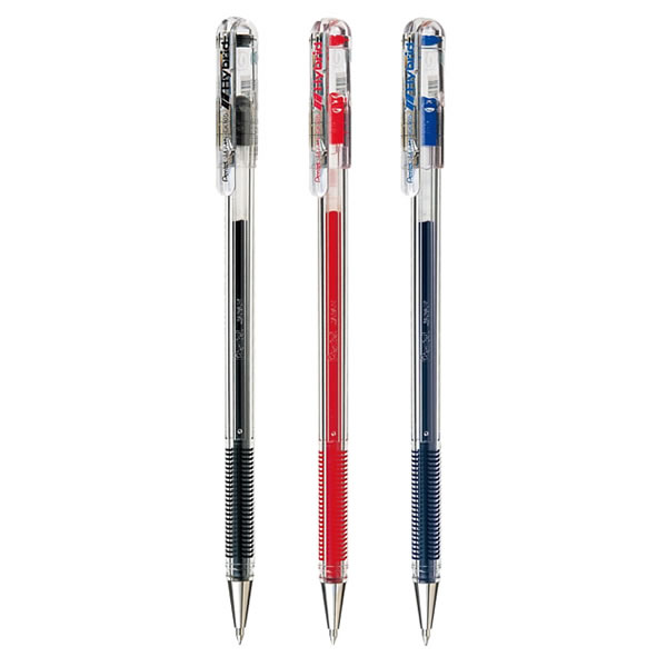 楽天市場】ボール径0.5mm ぺんてる／水性ボールペン＜ハイブリッド