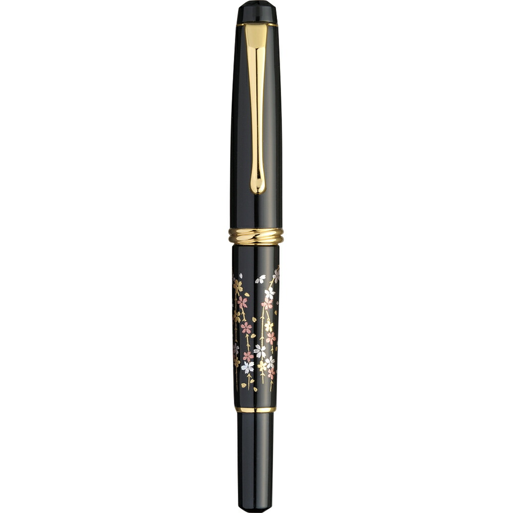 楽天市場】呉竹 万年毛筆 夢銀河 蒔絵物語 枝垂桜 DAY140-32 : ブング