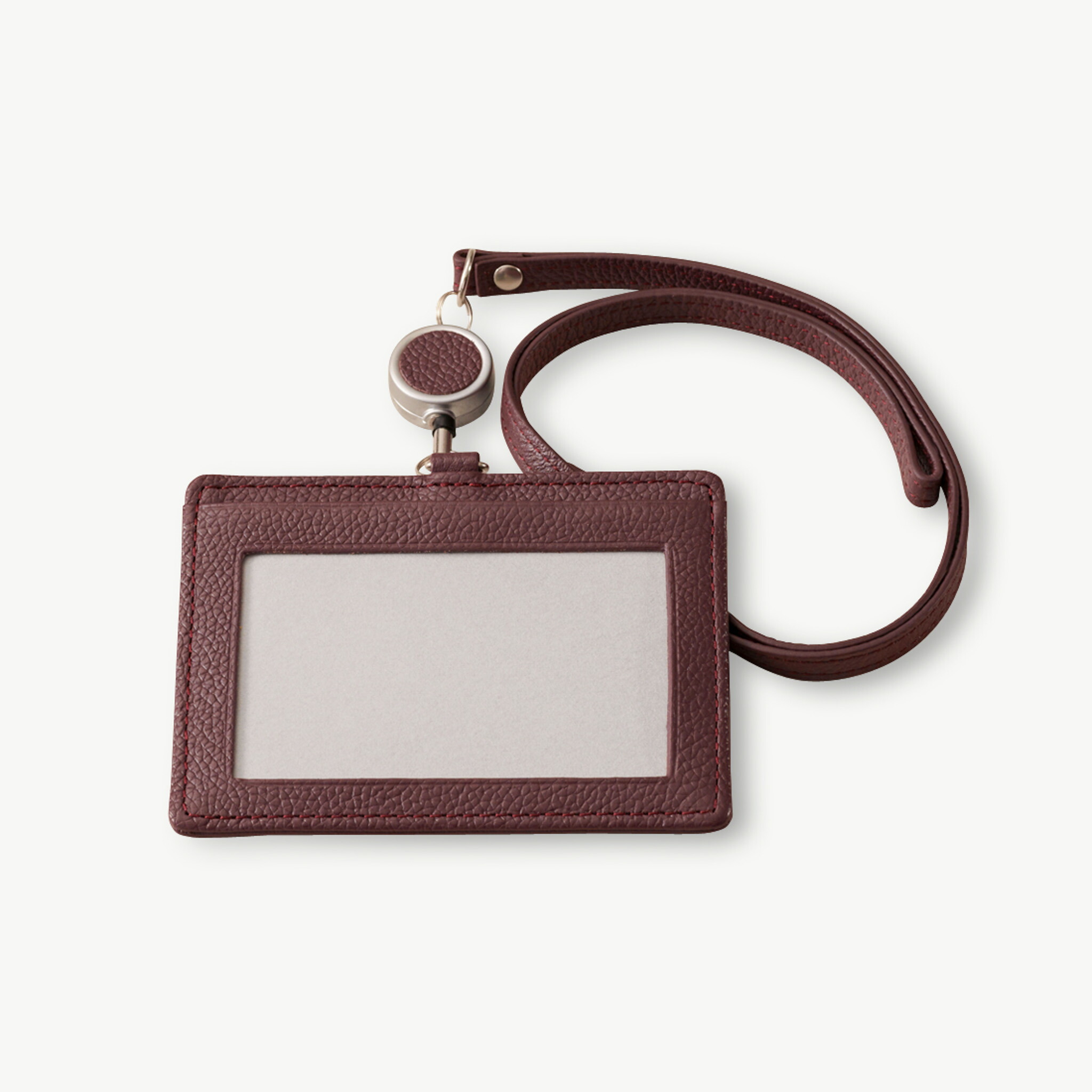 楽天市場】【楽天1位☆4.43】IDカードホルダー 本革 軽量 リール付き