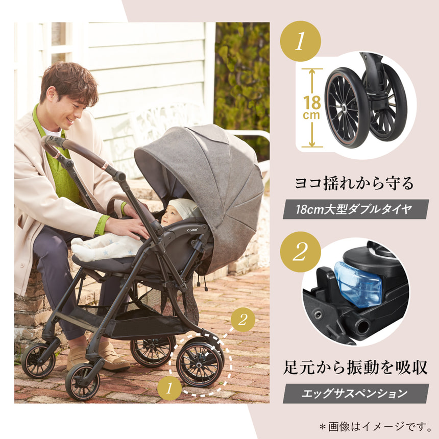 楽天市場】コンビ ベビーカー スゴカルSwitch エッグショック AS