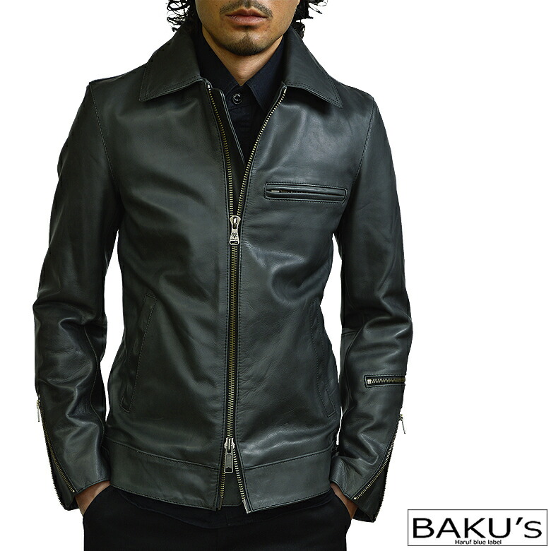 楽天市場】ライダースジャケット レザージャケット 革ジャン メンズ 本