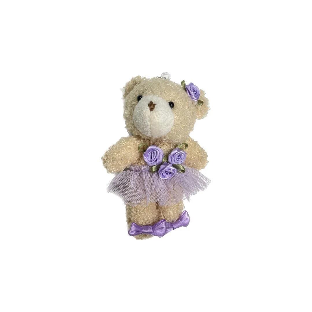 楽天市場】くま チャーム ぬいぐるみ ストラップ リラの精 パープル