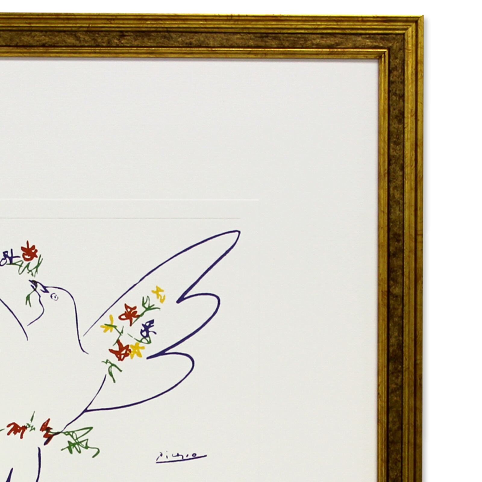 ピカソ 鳩と花 版画 ピカソ 鳩と花 版画 ピカソ 鳩と花 版画 Amazon.