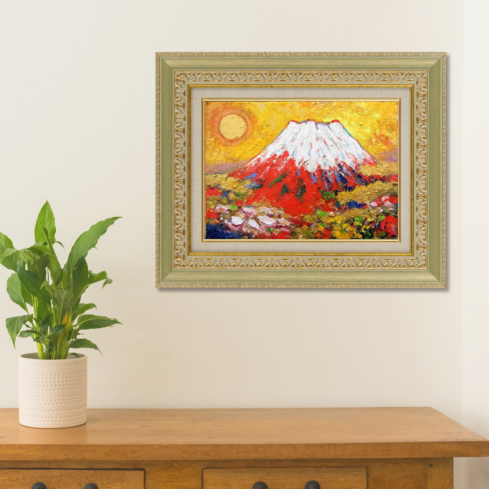 油絵 菅家令子 絵 絵画 インテリア F4-091616 花 絵画 インテリア 絵