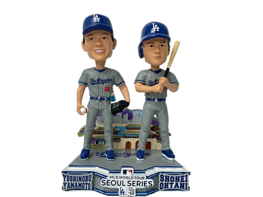 山本由伸 ドジャース サンセットラン ボブルヘッド 大谷翔平 非売品