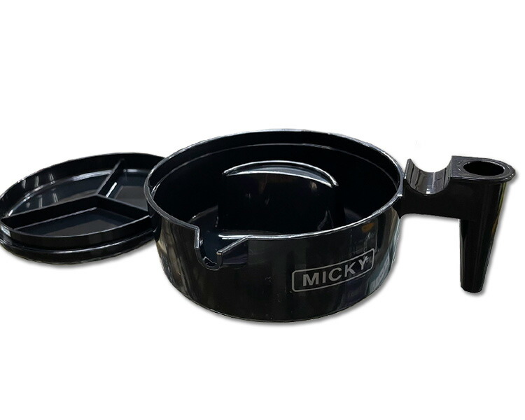 楽天市場】『墨池』 墨液用円硯 ぼくち 筆置付 筆立付 蓋付 MICKY