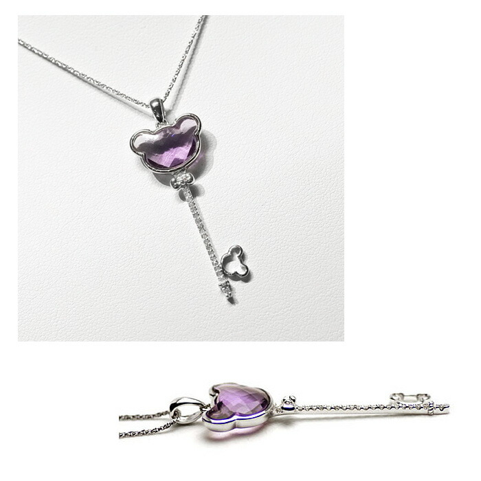 楽天市場】【最大2,000円クーポン】 K18WG アメジスト テディベア