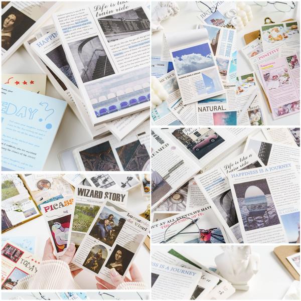 コラージュ素材 紙もの 素材紙 【2589】 Amazon | ZEZYXUFM デザイン