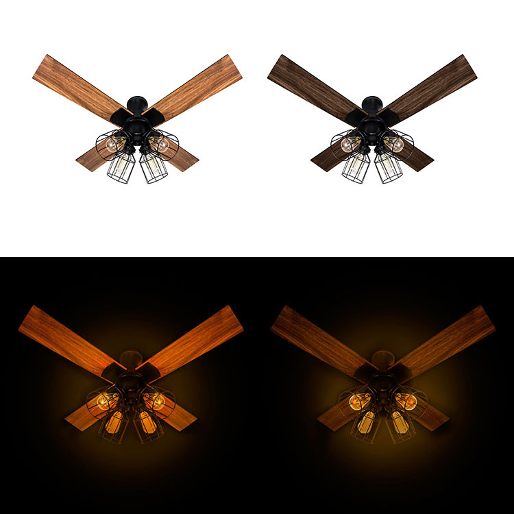 楽天市場】リバーシブルで羽色が変えれる リモコン付き シーリング