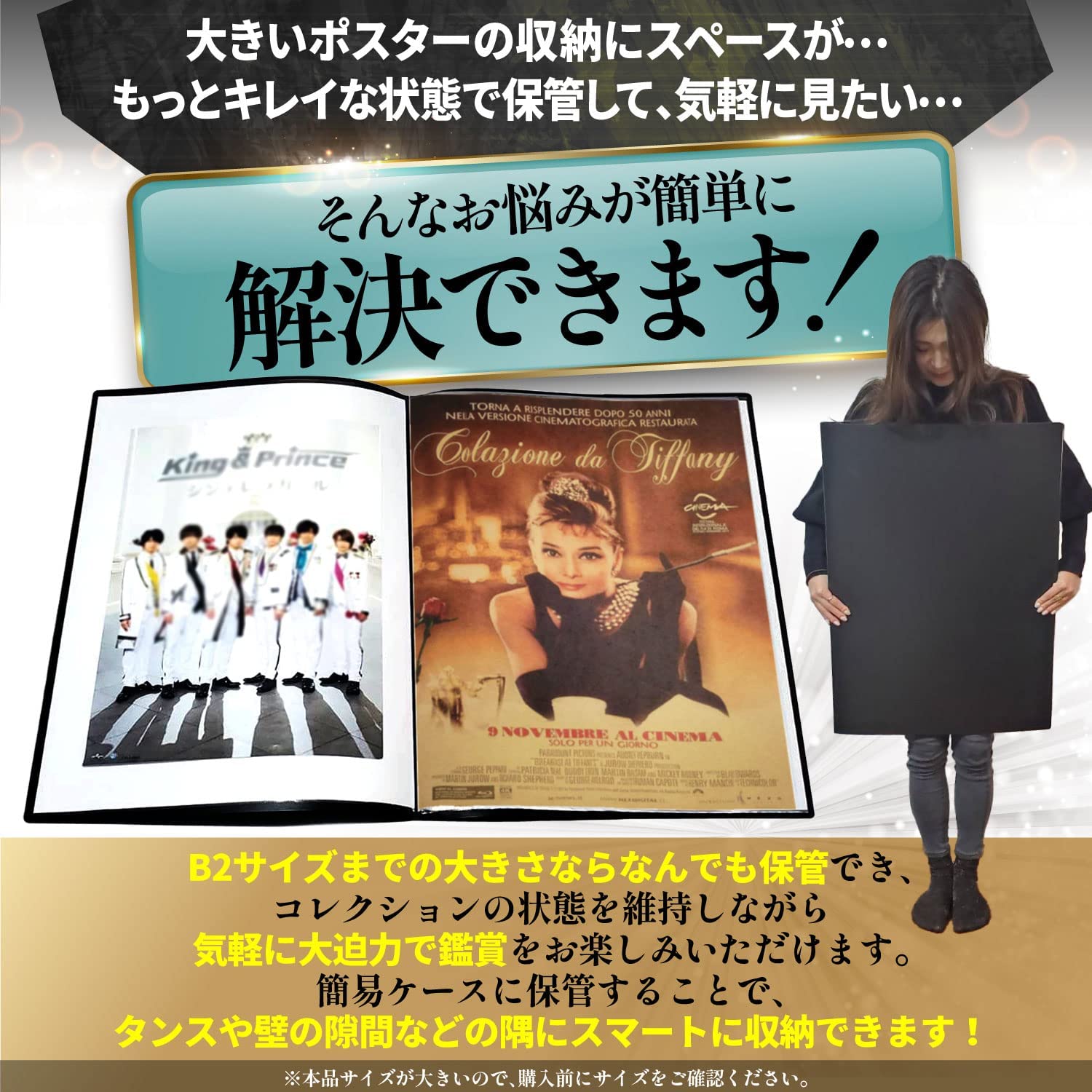 楽天市場】B2 ポスターファイル 20枚収納 クリアファイル 保存