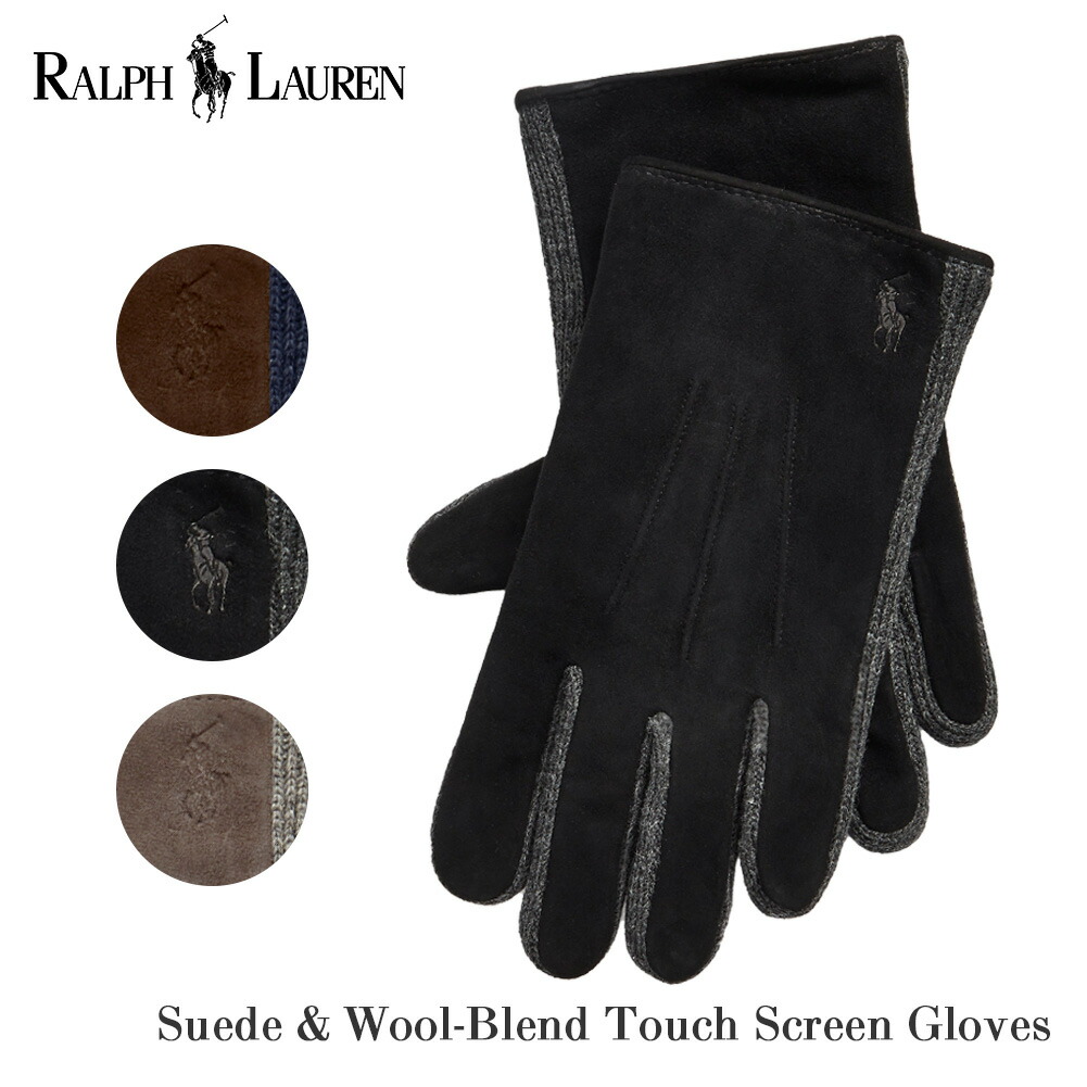 楽天市場】ポロ ラルフローレン メンズ スエード レザー グローブ